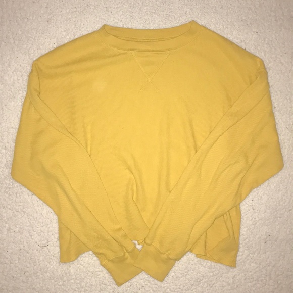 Brandy Melville Tops - Brandy Melville Yellow Long Sleeve